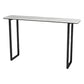 Table de pub rectangulaire de 41 pouces, hauteur de bar industrielle, pour l'extérieur