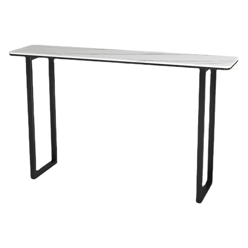 Table de pub rectangulaire de 41 pouces, hauteur de bar industrielle, pour l'extérieur