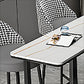 Table de pub rectangulaire de 41 pouces, hauteur de bar industrielle, pour l'extérieur