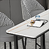 Rectangle Pub Table 41-inch Bar Height Industrial Bar Table for Outdoor