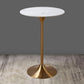 41.3"H Bar Dining Table Pedestal Sintered Stone Bar Height Cocktail Table Textured White Round Clearhalo 'Bar Furniture' 'Bar Tables' 'bar_tables' 'furn' 'furn_bar_tables' 'Furniture' 'Kitchen & Dining Furniture' 6098361
