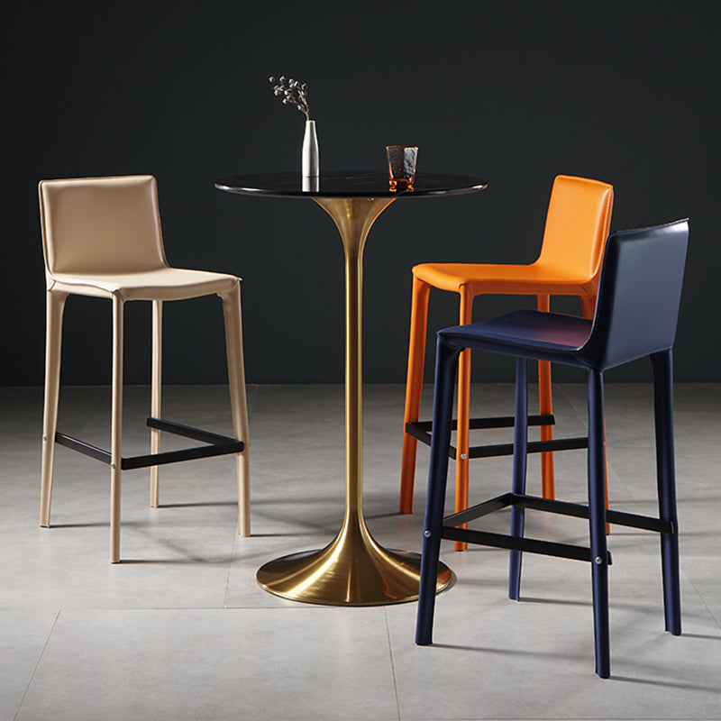 41.3"H Bar Dining Table Pedestal Sintered Stone Bar Height Cocktail Table Clearhalo 'Bar Furniture' 'Bar Tables' 'bar_tables' 'furn' 'furn_bar_tables' 'Furniture' 'Kitchen & Dining Furniture' 6098368