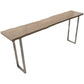 Solid Wood Bar Table Silver and Metal Base Bar Table for Kitchen LivingRoom Coffee Room Clearhalo 'Bar Furniture' 'Bar Tables' 'bar_tables' 'furn' 'furn_bar_tables' 'Furniture' 'Kitchen & Dining Furniture' 6098421