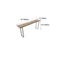Solid Wood Bar Table Silver and Metal Base Bar Table for Kitchen LivingRoom Coffee Room Clearhalo 'Bar Furniture' 'Bar Tables' 'bar_tables' 'furn' 'furn_bar_tables' 'Furniture' 'Kitchen & Dining Furniture' 6098428