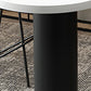 Table de bar industrielle en métal et bois Table de hauteur de bar d'intérieur
