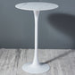Modern Round Pub Table Fixed Pedestal Bar Height Cocktail Table