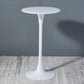 Modern Round Pub Table Fixed Pedestal Bar Height Cocktail Table