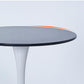 Modern Round Pub Table Fixed Pedestal Bar Height Cocktail Table