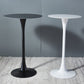 Modern Round Pub Table Fixed Pedestal Bar Height Cocktail Table