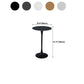 Modern Round Pub Table Fixed Pedestal Bar Height Cocktail Table