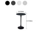 Modern Round Pub Table Fixed Pedestal Bar Height Cocktail Table