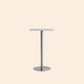 Table de salle à manger ronde en acier inoxydable, table de bar sur pied extérieur-intérieur