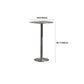 Table de salle à manger ronde en acier inoxydable, table de bar sur pied extérieur-intérieur