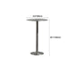 Table de salle à manger ronde en acier inoxydable, table de bar sur pied extérieur-intérieur