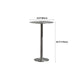 Table de salle à manger ronde en acier inoxydable, table de bar sur pied extérieur-intérieur