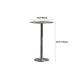 Table de salle à manger ronde en acier inoxydable, table de bar sur pied extérieur-intérieur