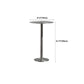 Table de salle à manger ronde en acier inoxydable, table de bar sur pied extérieur-intérieur