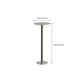 Industrial Pedestal Bar Table 43.3"H Metal Bistro Bar Desk in Silver