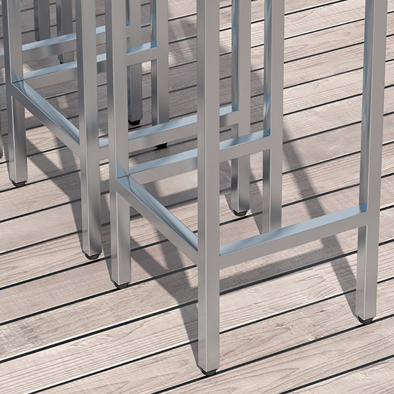 Industrial Metal and Wood Bar Table Outdoor Rectangle Bar Table with Trestle Base Clearhalo 'Bar Furniture' 'Bar Tables' 'bar_tables' 'furn' 'furn_bar_tables' 'Furniture' 'Kitchen & Dining Furniture' 6098583