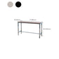Industrial Metal and Wood Bar Table Outdoor Rectangle Bar Table with Trestle Base Clearhalo 'Bar Furniture' 'Bar Tables' 'bar_tables' 'furn' 'furn_bar_tables' 'Furniture' 'Kitchen & Dining Furniture' 6098591