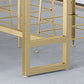Rectangle Sintered Stone Bar Table Trestle Base Dining Table for Kitchen Living Room
