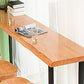Rechthoekige massief houten bartafel Sledebasis Eettafel voor keukenwoonkamer