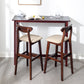 Industrial Solid Wood Bar Table Trestle Base Bar Table for Dining Room Clearhalo 'Bar Furniture' 'Bar Tables' 'bar_tables' 'furn' 'furn_bar_tables' 'Furniture' 'Kitchen & Dining Furniture' 6098676