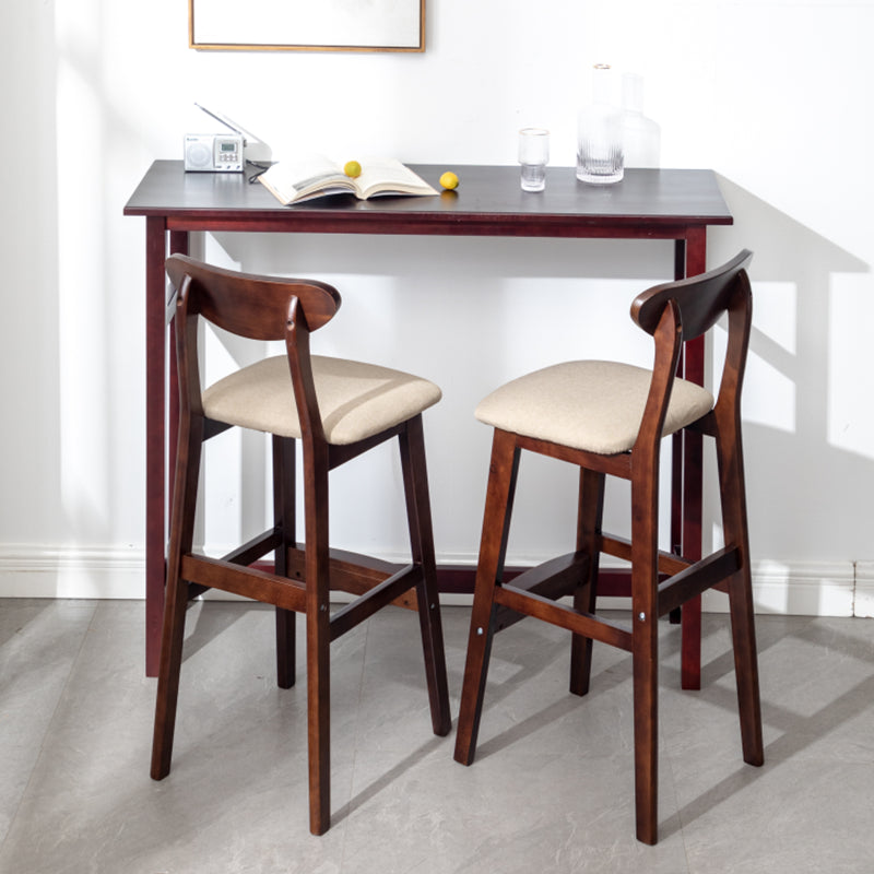 Industrial Solid Wood Bar Table Trestle Base Bar Table for Dining Room Clearhalo 'Bar Furniture' 'Bar Tables' 'bar_tables' 'furn' 'furn_bar_tables' 'Furniture' 'Kitchen & Dining Furniture' 6098676