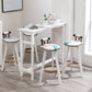 Industrial Solid Wood Bar Table Trestle Base Bar Table for Dining Room White Rectangular Shelf Not Included Clearhalo 'Bar Furniture' 'Bar Tables' 'bar_tables' 'furn' 'furn_bar_tables' 'Furniture' 'Kitchen & Dining Furniture' 6098684