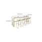 Glam Iron Base Bar Table Indoor Solid Wood Bar Table for Dining Room