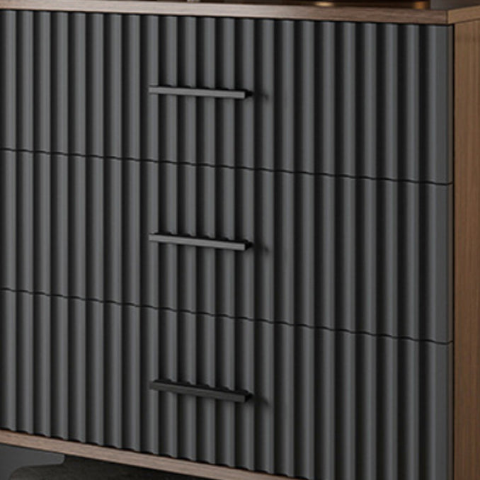 CHOSE D'ACCENDIE RECTANGE BALCK CONtemporaine avec des jambes en métal droit