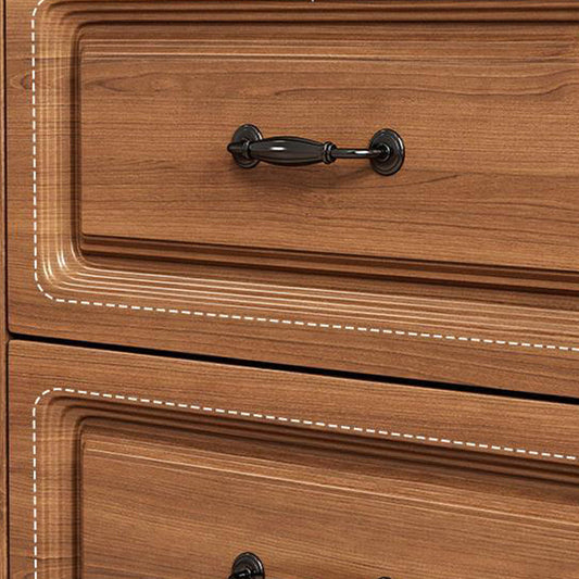 Cabinet d'accent moderne du milieu du siècle avec 4 tiroirs et 2 portes en bois