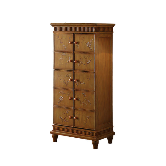 Armoire à accent moderne du milieu du siècle armoire à finition antique avec 2 portes