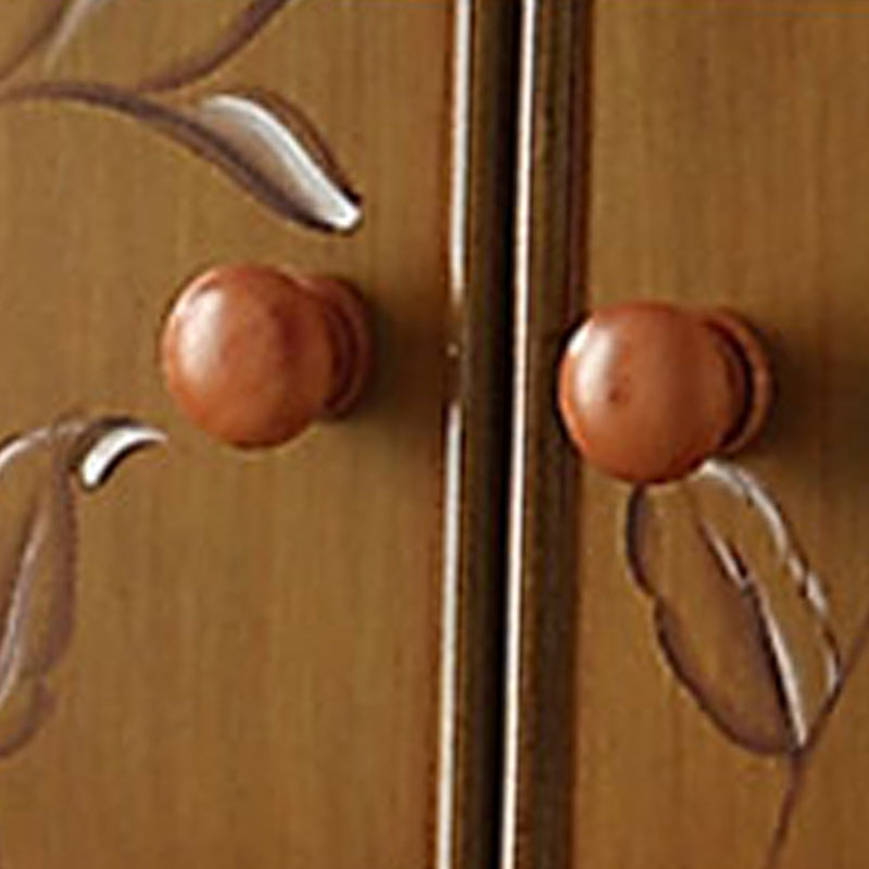 Gabinete de acabado antiguo de acento moderno de mediados de siglo con 2 puertas