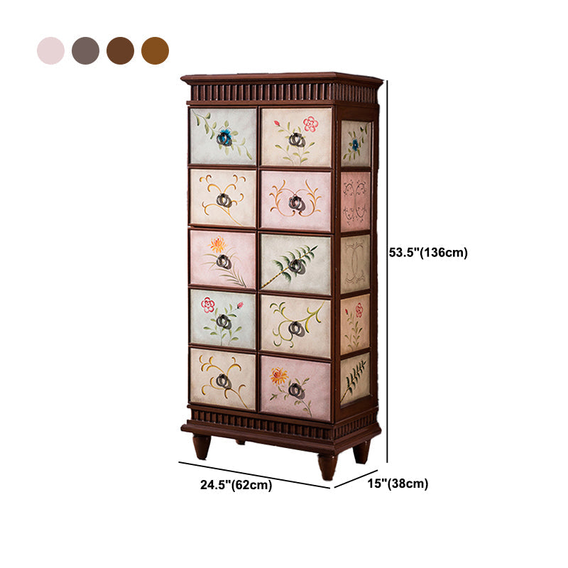 Gabinete de acabado antiguo de acento moderno de mediados de siglo con 2 puertas