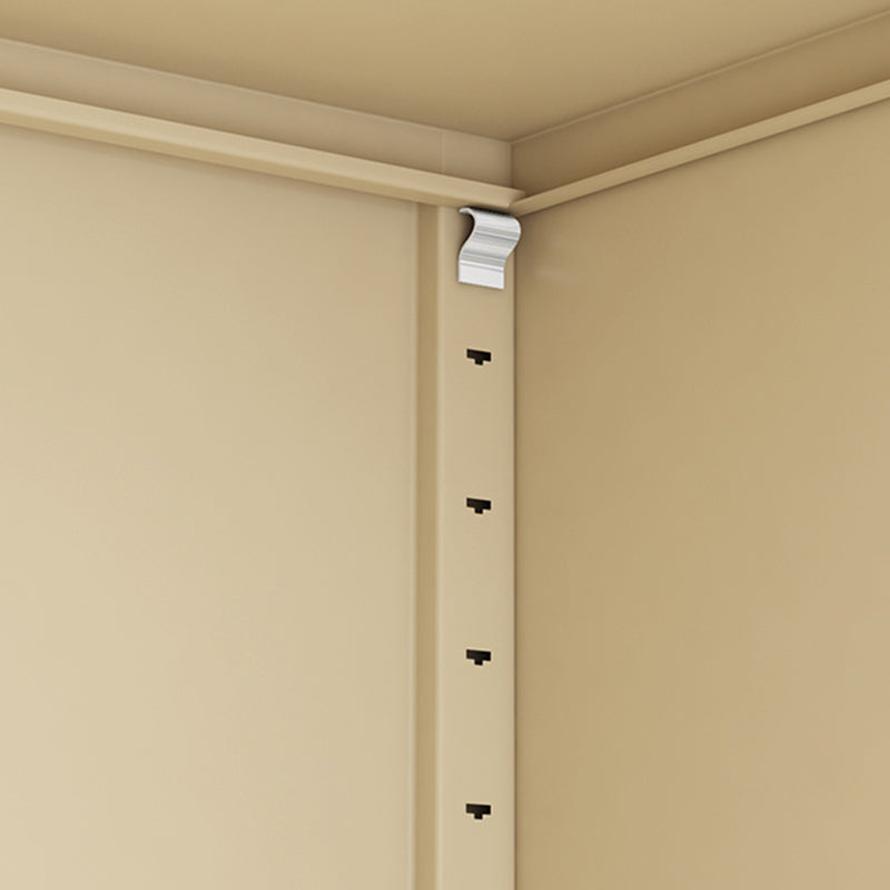 Armoire à accent moderne armoire de rangement beige avec résistant à l'eau