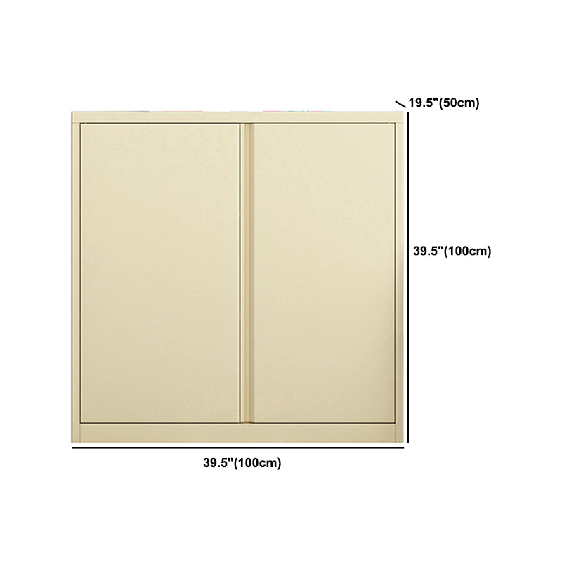 Armoire à accent moderne armoire de rangement beige avec résistant à l'eau