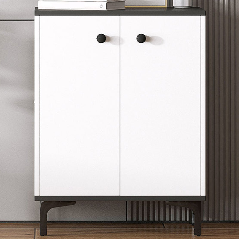 Coffre d'accent contemporain 13,38 "Coffre rectangle de bois de large avec des tiroirs