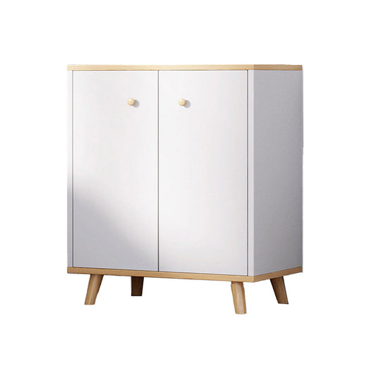 Coffre d'accent contemporain 13,38 "Coffre rectangle de bois de large avec des tiroirs