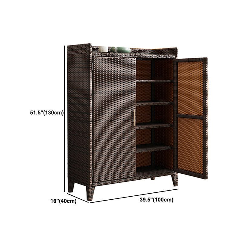 Contemporary Storage Cabinet Square Side Cabinet with Glass Paned Clearhalo 'Cabinets & Chests' 'cabinets_chests' 'furn' 'furn_cabinets_chests' 'Furniture' 'Living Room Furniture' 6098955