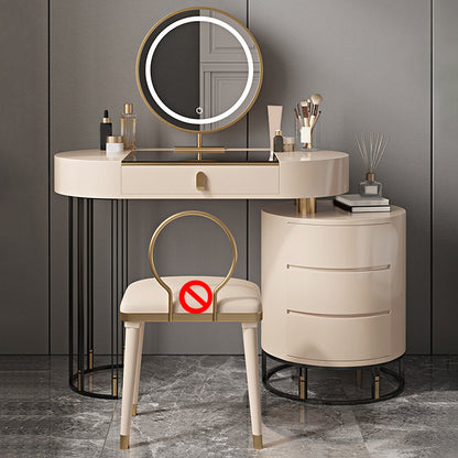 Consejo contemporáneo de tocador de tocador de madera maciza 4 cajas de tocador