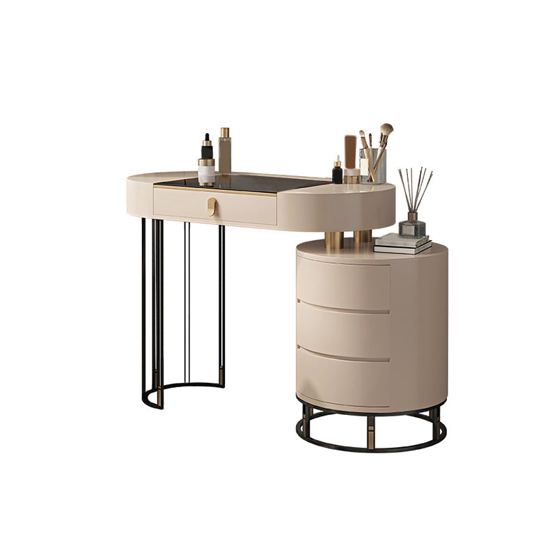 Consejo contemporáneo de tocador de tocador de madera maciza 4 cajas de tocador