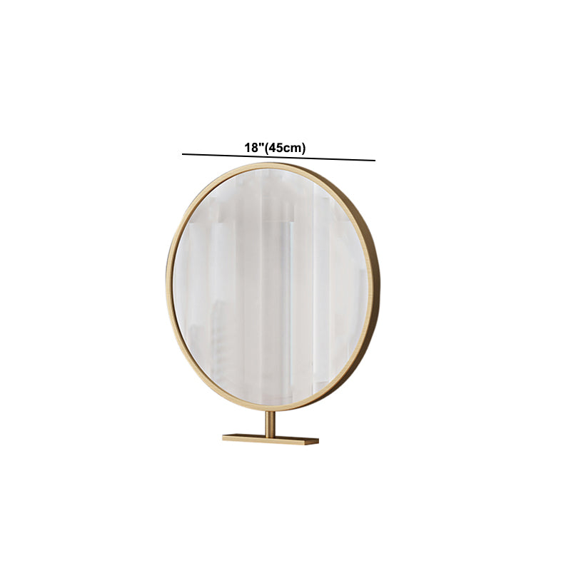 Glambraun Glass Top Waschtisch 25,6 "W 3 Schubladen Schminktisch mit Spiegel & Stuhl