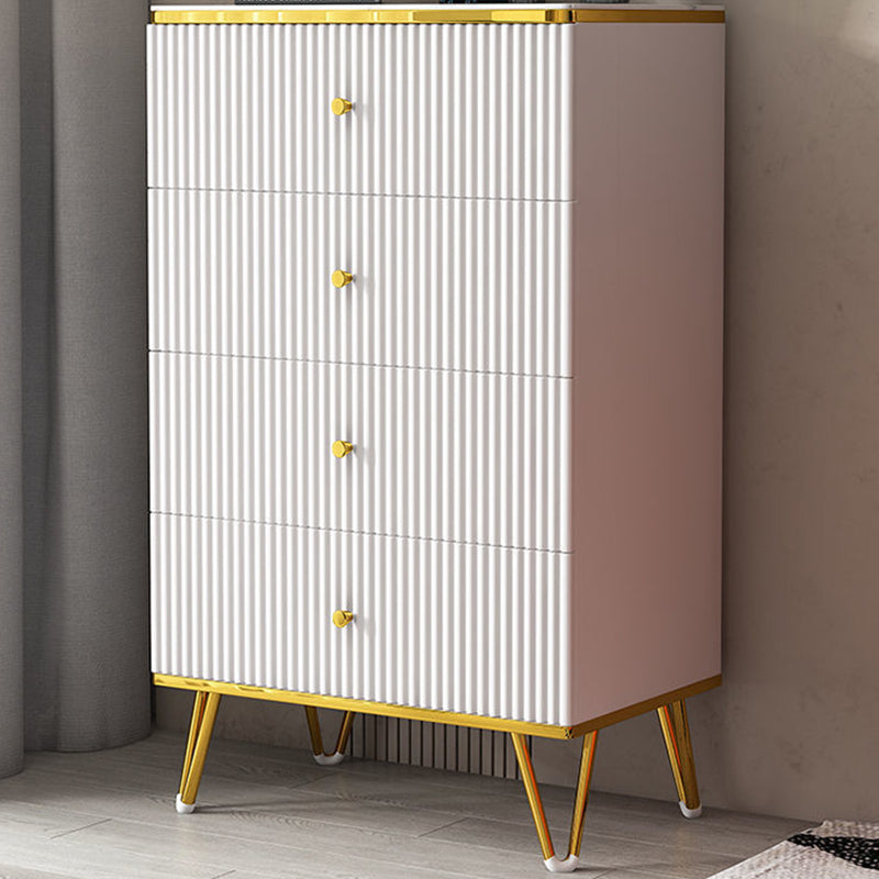 White Accent Chest 15.74" Wide Chest with Drawers, Water Resistant 4 Clearhalo 'Cabinets & Chests' 'cabinets_chests' 'furn' 'furn_cabinets_chests' 'Furniture' 'Living Room Furniture' 6099026