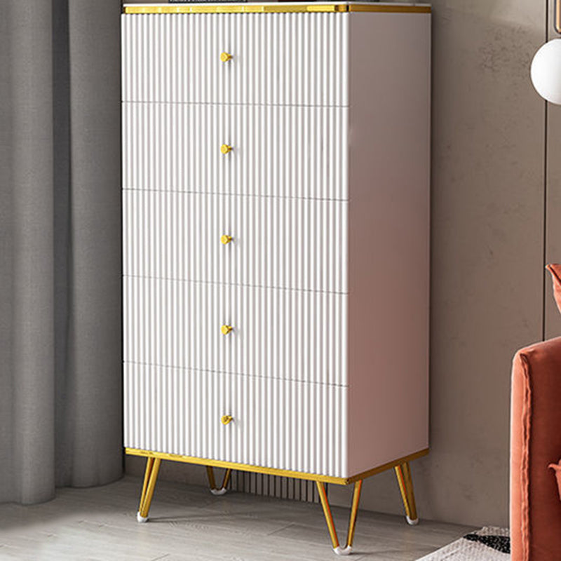 White Accent Chest 15.74" Wide Chest with Drawers, Water Resistant 5 Clearhalo 'Cabinets & Chests' 'cabinets_chests' 'furn' 'furn_cabinets_chests' 'Furniture' 'Living Room Furniture' 6099027