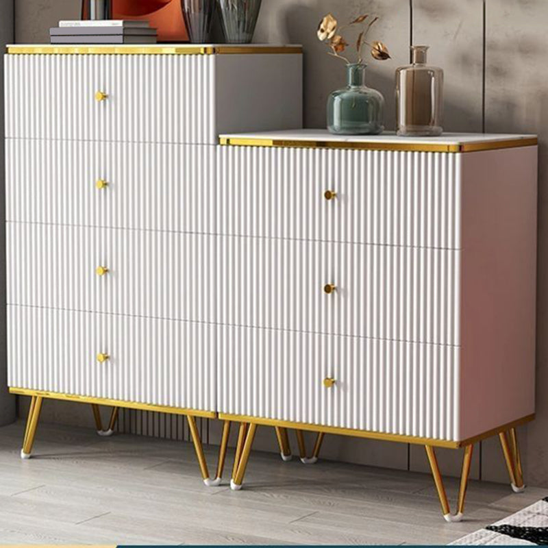 White Accent Chest 15.74" Wide Chest with Drawers, Water Resistant Clearhalo 'Cabinets & Chests' 'cabinets_chests' 'furn' 'furn_cabinets_chests' 'Furniture' 'Living Room Furniture' 6099030