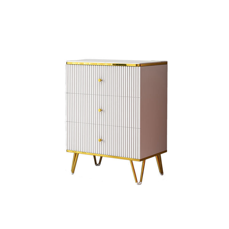 White Accent Chest 15.74" Wide Chest with Drawers, Water Resistant Clearhalo 'Cabinets & Chests' 'cabinets_chests' 'furn' 'furn_cabinets_chests' 'Furniture' 'Living Room Furniture' 6099032