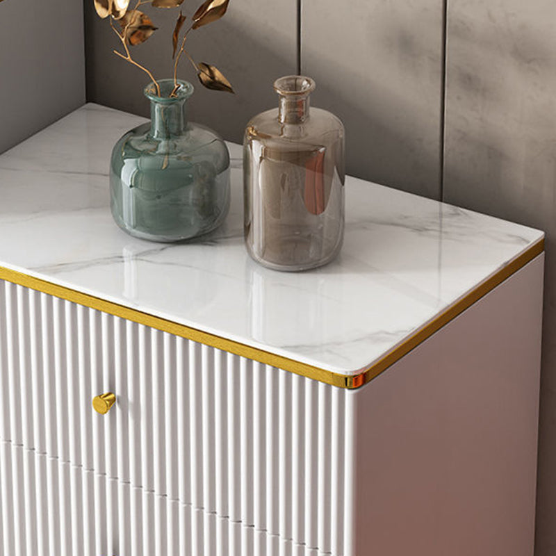 White Accent Chest 15.74" Wide Chest with Drawers, Water Resistant Clearhalo 'Cabinets & Chests' 'cabinets_chests' 'furn' 'furn_cabinets_chests' 'Furniture' 'Living Room Furniture' 6099033