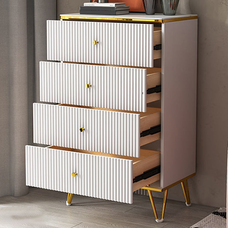 White Accent Chest 15.74" Wide Chest with Drawers, Water Resistant Clearhalo 'Cabinets & Chests' 'cabinets_chests' 'furn' 'furn_cabinets_chests' 'Furniture' 'Living Room Furniture' 6099040