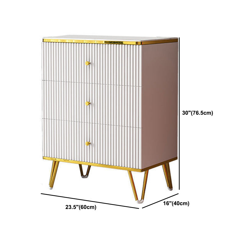 White Accent Chest 15.74" Wide Chest with Drawers, Water Resistant Clearhalo 'Cabinets & Chests' 'cabinets_chests' 'furn' 'furn_cabinets_chests' 'Furniture' 'Living Room Furniture' 6099043